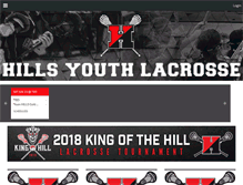 Tablet Screenshot of hillslacrosse.com